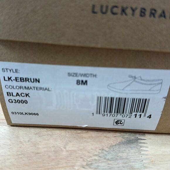Lucky Brand Ebrun Sneaker- Black- Size 8 M- NIB - Picture 2 of 8